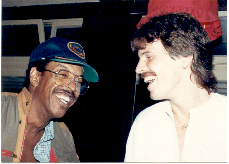 Mit Lee Reed in den 80ern